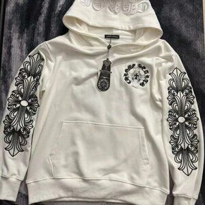 Classic Chrome Hearts Hoodie White